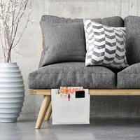 relaxdays Aufbewahrungstasche Weiss - Materialtyp: Textil - Material: Filz - Detailfarbe: Weiss - Produkttyp: Aufbewahrungstasche