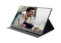 AOC Monitor 16T20E2 - Bildschirmdiagonale in Zoll: 15.6 - Auflösung: 1920 x 1080 (Full HD) - Video-Anschlüsse: Mini-HDMI - USB Typ-C - Anwendungsbereich: Business - Ergonomie: Neigbar - Curved: Nein
