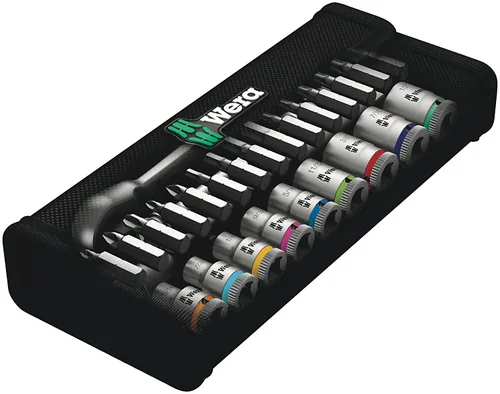 Wera Ratschen-Set 8100 SA 11 Zyklop 1/4, 28-teilig - Grösse: 1/4  - Set: Ja