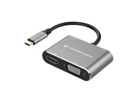 CONCEPTRONIC 4-1 Dock USB-C->HDMIUSB-AVGA100WPD 15cm gr