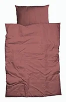 Nobilium Duvetbezug Oni 200 x 210 cm, Rosenholz - Nachhaltigkeit: OEKO-TEX® STANDARD 100 - Verschlusstyp: Reissverschluss - Grösse: 200 x 210 cm - Motiv: Ohne Motiv - Detailfarbe: Rose - Detailmaterial: Baumwolle (CO)