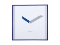 KARLSSON Wanduhr Cool Retro Cuadrado 28,3 x 28.3 cm, Kobaltblau - Uhrtyp: Analog - Betriebsart: Akkubetrieb - Batteriebetrieb - Funksignal: Nein - Funktionen: Zeit - Form: Quadrat - Detailfarbe: Blau - Kobaltblau