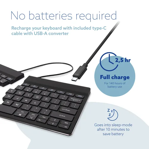 R-Go Tools RGOSBUSWLBL keyboard Office US English