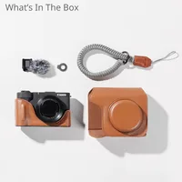 Smallrig Ledertaschen-Set für Canon PowerShot V1 Braun - Tragemöglichkeit: Handriemen - Detailfarbe: Braun - Zusatzfächer: Nein - Bauform Kamera: Digitalkamera - Kamerataschenart: Case