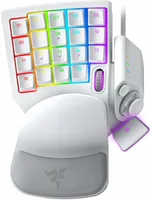 Razer Tartarus Pro Gaming Keypad – Mercury - Tastaturlayout: QWERTZ (CH) - Tastatur Features: Handgelenkauflage - Hotkeys - Gelenkschonend - Ziffernblock - Daumentaste - Scrollrad - Keyboard Tasten: Mechanisch - Detailfarbe: Weiss - Ziffernblock: Ja - Ver