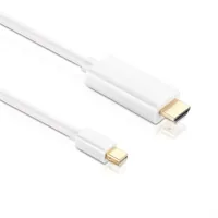 HDGear Kabel Mini-DisplayPort - HDMI, 1.5 m - Kabeltyp: Anschlusskabel - Videoanschluss Seite A: Mini-DisplayPort - Videoanschluss Seite B: HDMI - Detailfarbe: Weiss - Kabellänge: 1.5 m - Display Port Standard: Keine Angabe