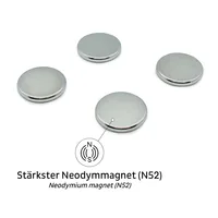 Silwy PM00-14-4 craft magnet Round