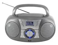 soundmaster DAB+ Radio SCD1800 Grau - Radio Tuner: FM - DAB+ - Stromversorgung: Batteriebetrieb - Netzbetrieb - Detailfarbe: Grau - Ausstattung: Sleep-Timer - Display - Weckfunktion - Schlummerfunktion - CD-Player - Senderspeicher - Typ: Portabler Radio