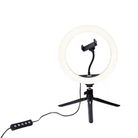 Dörr Videoleuchte Vlogging Kit VL-26 RGB - Farbtemperatur Kelvin: 3000 bis 6000 K - Lichtfarbe: Kaltweiss/Tageslichtweiss (KW) - Farbe: Schwarz