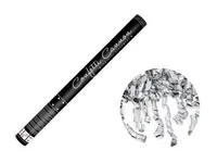 Partydeco Streudeko Konfettikanone Schlangen Silber, 60 cm - Motiv: Schlange - Material: Folie - Detailfarbe: Silber