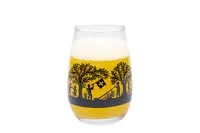 Kadastar Trinkglas Bergchilbi 400 ml, 1 Stück, Transparent/Schwarz - Glas Typ: Trinkglas - Material: Glas - Detailfarbe: Schwarz - Transparent - Höhe: 11.4 cm - Volumen: 400 ml