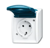Busch-Jaeger 2083-0-0817 socket-outlet CEE 7/3 Blue, White