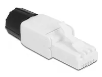 Delock Stecker RJ45 Cat.6 UTP werkzeugfrei 1 Stück, Weiss - Kabelschirmung: UTP - Montageart: RJ45 Werkzeugfrei (Feldkonfektion) (Draht) - Kabelart: Verlegekabel (Draht) - Detailfarbe: Weiss - Leiterquerschnitt AWG: 22 - 23 - 24 - Verpackungseinheit: 1 St