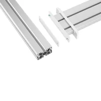 InLine Slatwall Panel Aluminium - für Tischhalterung - 1m