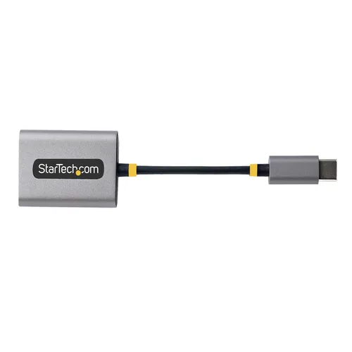 StarTech.com USB-C Headphone Splitter, USB Type C Dual Headset Adapter w/Mic Input, USB C to 3.5mm Audio Adapter/Earphone Dongle, USB C to Audio Jack/Aux Output, 24-bit DAC
