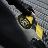 Defender Warnband Exa-Tape Value 50 mm x 33 m, Schwarz/Gelb - Breite: 50 mm - Länge: 33 m - Art: Absperrband - Klebehaftung: Stark haftend - Detailfarbe: Gelb - Schwarz