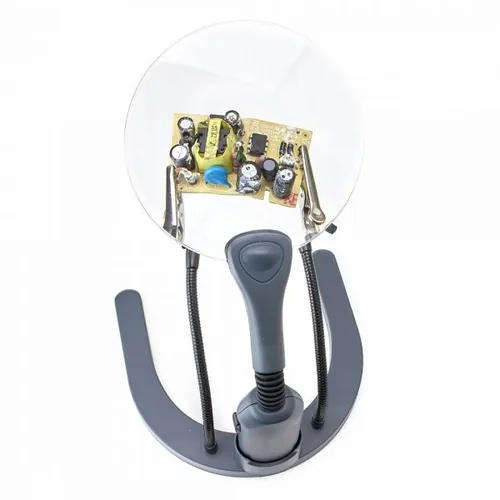 Carson HelpingHands magnifier 2x Grey, Transparent