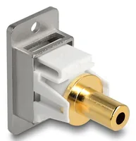 DELOCK Panel Mount Klinkenbu 3,5mm 3 Pin zu Klinkenbu silber