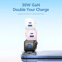 Vention 30W - charger with GaN technology, 1x USB-A, 1x USB-C (white)