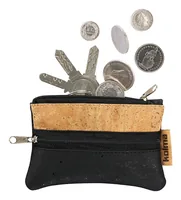 Kolma Accessoires-Tasche Naturkork Mini, Schwarz/Braun - Breite: 8 cm - Höhe: 13 cm - Tiefe: 8 cm - Gefüllt: Nein - Etui-Art: Accessoires-Tasche - Material: Kork