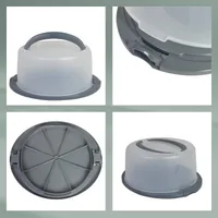 Kela Cakebutler Deli Weiss/Dunkelgrau - Produkttyp: Cakebutler - Materialtyp: Kunststoff - Material: Polypropylen (PP) - Detailfarbe: Dunkelgrau - Weiss - Anzahl Etagen: 1 × - Stapelbar: Nein