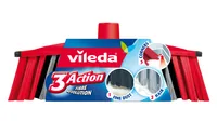Vileda 142156 broom Indoor Soft / Hard bristle Polyethylene terephthalate (PET) Black, Grey, Red