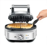 Sage Waffeleisen No-Mess Waffle - Leistung: 900 W - Anzahl pro Durchgang: 4 - Motiv: Ohne Motiv