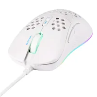 Deltaco Gaming Maus WM75 USB, RGB, weiß