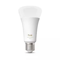 Philips Hue Leuchtmittel White Ambiance E27 Einzelpack 1600 lm - Energieeffizienzklasse: D - Lampensockel: E27 - Protokoll: Bluetooth - ZigBee - Smart Home: Kompatibel - Farbtemperatur Kelvin: 1000 bis 20000 K - Gesamtleistung: 11.8 W