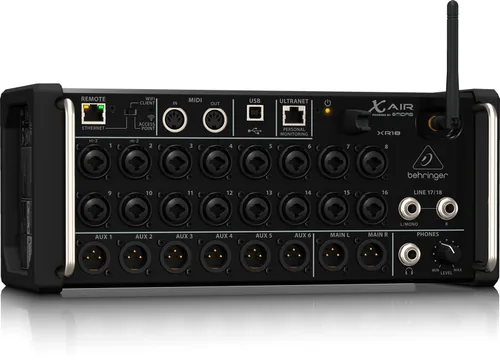 Behringer XR18 audio mixer 18 channels Black