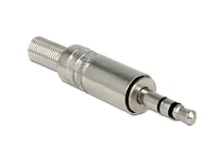 DELOCK Klinkestecker 3,5mm 3Pin lötbar silber