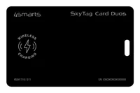 4smarts Standort-Finder SkyTag Card Duos ReCharge Schwarz - Verbindungsmöglichkeiten: Bluetooth - Verbindungsreichweite Max.: 50 m - System-Kompatibilität: Android - Apple Find My-App