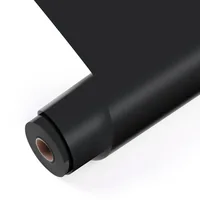 LOKLIK Permanent klebendes Vinyl Rolle, 1 Stück, Schwarz - Geeignet für Drucker: Nein - Detailfarbe: Schwarz - Aussenanwendung: Ja - Selbstklebend: Ja - Aufbügelbar: Ja - Folientyp: Vinylfolie