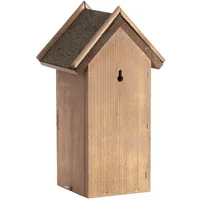 Esschert Design Nistkasten Kohlmeise mit Bitumendach - Tierart: Vogel - Produkttyp: Nistkasten - Detailfarbe: Braun