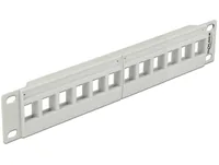 10? Keystone Patchpanel 12 Port grau