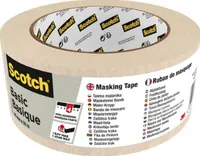 3M Scotch Abdeckband Basic 48 mm x 50 m, Beige - Breite: 48 mm - Länge: 50 m - Verpackungseinheit: 1 Stück - Detailfarbe: Beige - Klebehaftung: Stark haftend - Art: Abdeckband