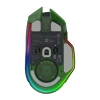 Razer Gaming-Maus Basilisk V3 Pro 35K – Phantom Green Edition - Maus Features: Griffige Seitenflächen - Hyperschnelles Scrollen - Umschaltbare DPI-Auflösung - RGB-Beleuchtung - Beleuchtung - Programmierbare Tasten - Ein-/Ausschalter - Scrollrad - Bedienun