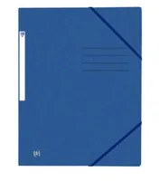 Oxford Gummibandmappe A4, Blau - Typ: Gummibandmappe - Ausstattung: Gummiband - Detailfarbe: Blau - Material: Karton