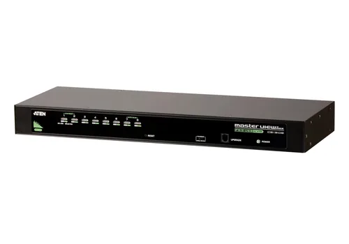 Aten KVM Switch CS1308 - Konsolen Ports: USB 2.0 - PS/2 - VGA - Computer Ports: PS/2 - USB 2.0 - VGA - KVM-Art: Lokal - Anzahl Geräte: 8 - Montage: 19 Rack - Stromversorgung: Externes Netzteil