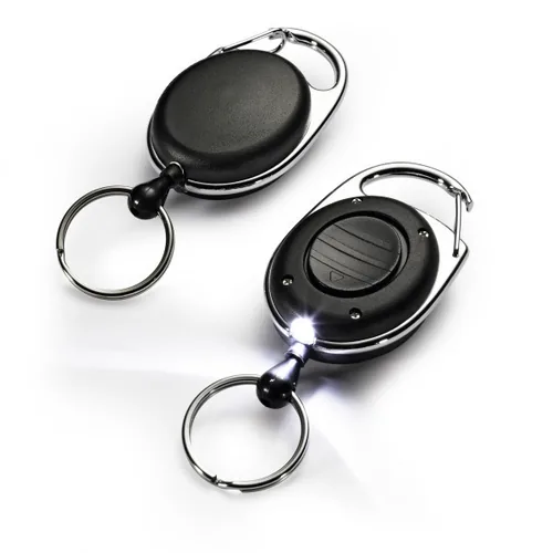DURABLE Ausweishalter JOJO Style LED 819801 mit Ring schwarz