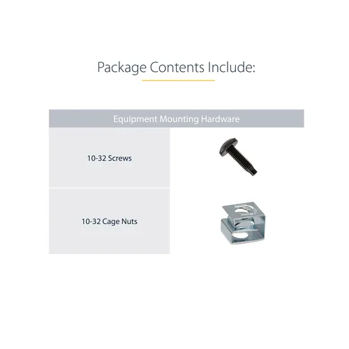 StarTech.com Server Rack Depth Extender - 1U - 4in / 10 cm - TAA Compliant - Recessed Rack Adapter - Rack Mount Adapter Kit - Network Rack Extender