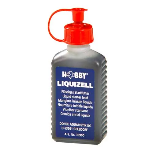 Hobby Aquaristik Ergänzungsfutter Liquizell, 50 ml - Fischart: Zierfische - Futterart: Drops - Verwendung: Meerwasser - Süsswasser - Packungsgrösse: 50 g - Produkttyp: Ergänzungsfutter