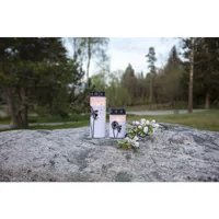 Star Trading LED Grabkerze Löwenzahn, Ø 7 x 21 cm, Weiss - Betriebsart: Akkubetrieb - Batteriebetrieb - Aussenanwendung: Ja - Höhe: 21 cm - Timerfunktion: Ja - Set: Nein - Farbe: Weiss