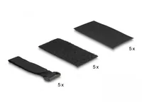 Delock Klettpad mit Klett-Kabelbinder Set 10 Stück - Breite: 25 mm - 50 mm - Länge: 110 mm - 200 mm - Produkttyp: Kabelbinder-Set - Ausstattung Kabelmanagement: Set - Wiederverwendbar - Selbstklebend - Haftend - Verpackungseinheit: 10 Stück - Material: Ny