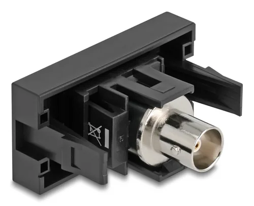 DELOCK Easy 45 Modul BNC Buchse zu BNC Buchse schwarz