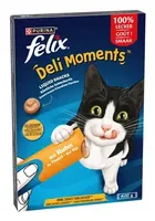 Felix Katzen-Snack Deli Moments Huhn 4 x 10g - Snackart: Flüssig - Tierbedürfnis: Kein besonderes Bedürfnis - Geschmacksrichtung: Fleischerzeugnis - Zertifikate: Keine Zertifizierung - Fleischsorte: Huhn - Futtereigenschaft: Ohne künstliche Zusätze