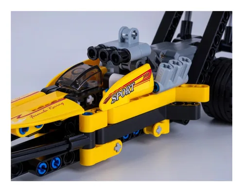 Jamara CaDA Drag Racing 1:24 Bricks gelb