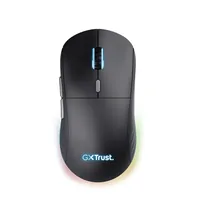 Trust Gaming-Maus GXT 926 Redex II - Maus Features: Seitliche Zusatztasten - Beleuchtung - Programmierbare Tasten - Bedienungsseite: Rechtshänder - Detailfarbe: Schwarz - Gewicht: 99 g - Verbindungsart: Kabellos - Schnittstelle: USB-C