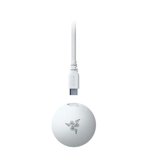 Razer Gaming-Maus DeathAdder V4 Pro White - Bedienungsseite: Rechtshänder - Maus Features: Griffige Seitenflächen - Integrierter Speicher - Programmierbare DPI-Einstellung - Programmierbare Tasten - Scrollrad - Umschaltbare DPI-Auflösung - Detailfarbe: We