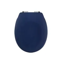 spirella Toilettensitz Neela Blau matt - Breite: 37.3 cm - Länge: 45.5 cm - Detailfarbe: Blau